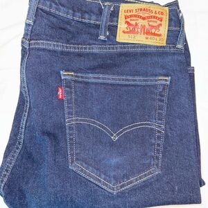 Levi's Men's 512 Slim Straight Leg Blue Jeans in Size 40x30